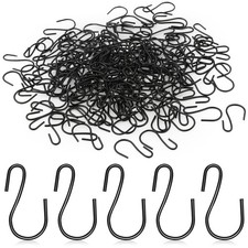 120pcs 1 Inch Mini S Hooks for Hanging, S Shaped Hooks Small S Hooks Metal