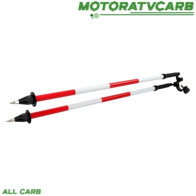 ALL-CARB 1pack Bipod Surveying, Thumb Release Bipod For GPS GNSS White & Red