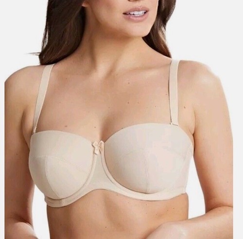 Sujetador sin tirantes moldeado con aros Panache Evie 5320 talla 32H nuevo con etiquetas - Imagen 7 de 9