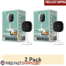 1080P Wi-Fi Indoor Security Cam W/ Night Vision Motion Detection 2-Way Audio New