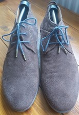 Bugatti Lothario Suede Men Shoes Darkbrown Heel Shock Absorber Size 10.5 EU 45