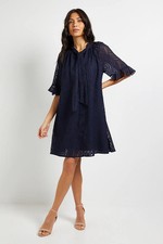 Wallis Navy Shift Dress Womens Occasion Dresses