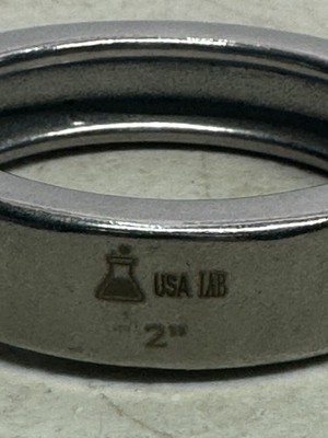 2 ea USA Lab Standard Pressure Tri-Clamp 304 SS Sanitary Clamp 2''