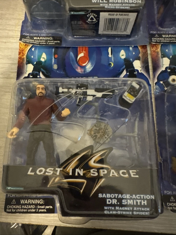 Lote de figuras de acción Trendmasters Lost in Space 1997 X4 Dr. Smith, Judy, Don, Will Foto 4 de 4