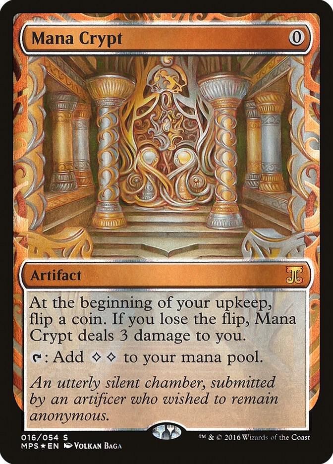 MTG 全知　FOIL MPS FOIL Mana Crypt (LP) Masterpiece Series Kaladesh Inventions MTG