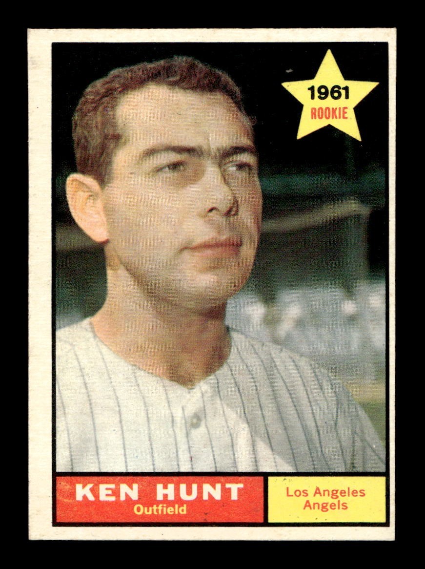 1961 Topps #156 Ken Hunt Angels EX-MT+ *2y