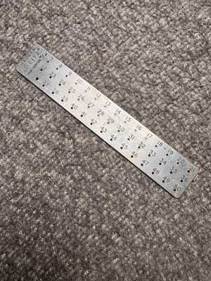 Seitz Jauges 1-50 Pivot Gauge Plate Watchmaker Measuring Tool Swiss All Jewels!