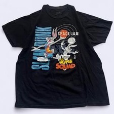 Vintage Space Jam A New Legacy Bugs Bunny Tune Squad Black T-Shirt Men's Large