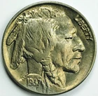 *1937 BUFFALO NICKEL* *GEM BU+++* NR #S1214