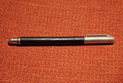 Rollerball Stift Crescent Plus Japan, Leder und Silber, absolute Rarität