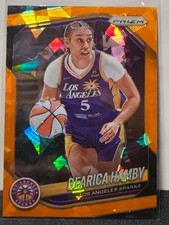 2025 Panini Prizm WNBA Parallel Cracked Ice Orange DEARICA HAMBY #39 Sparks