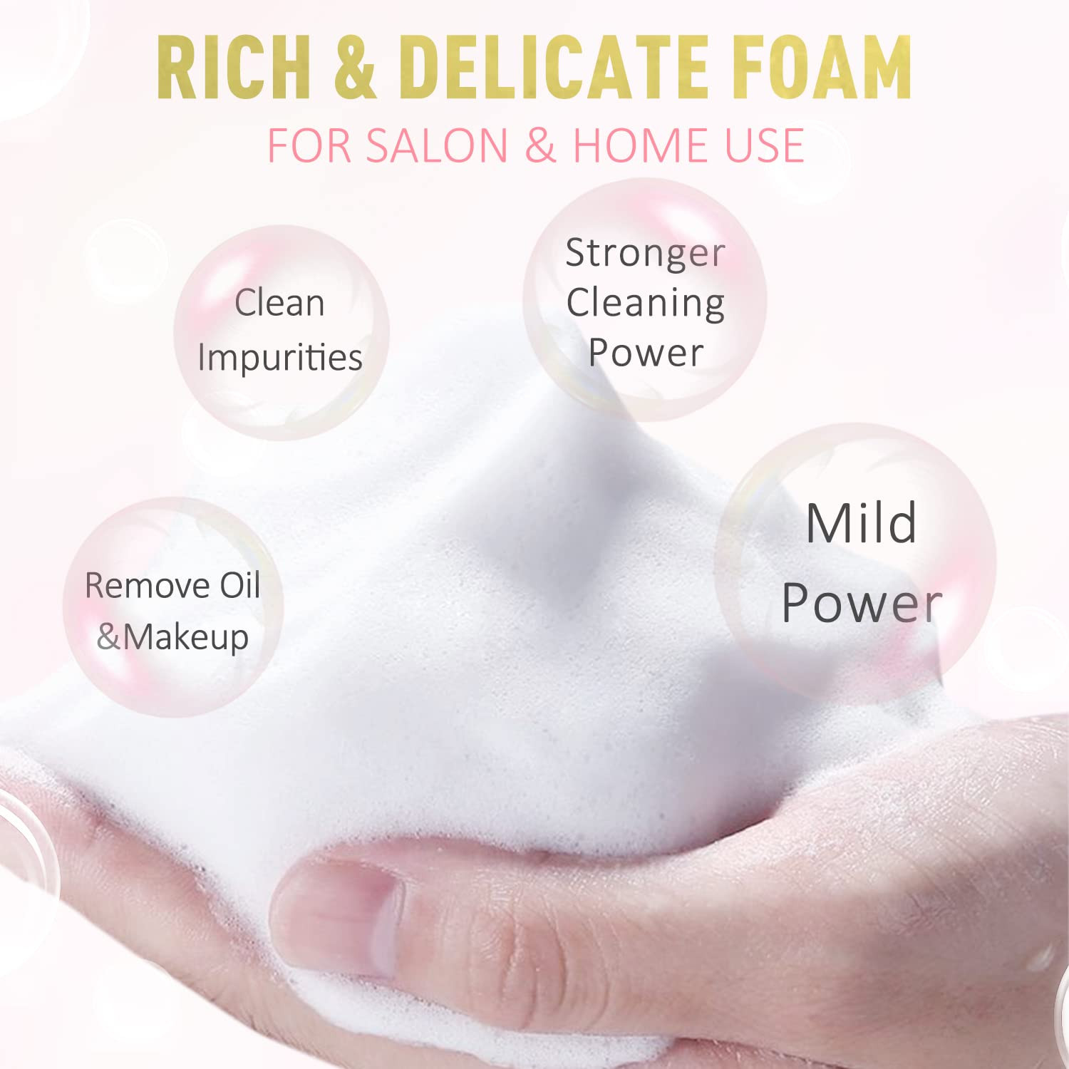 Lash Shampoo Kit - 3.38 Fl.Oz / 100Ml Gentle Foam Lash Cleanser, Oil-Free Cleani