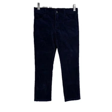 Appaman Boys Corduroy Pants 7 Galaxy Blue Straight Leg Preppy Classic Stretch