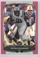 2014 Topps Chrome BCA Pink Refractor 146/399 Sheldon Richardson #53 0b3