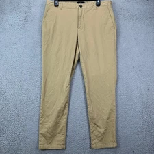 Under 510 Men Khaki Pants 33X27 Tan Chino Straight Leg Stretch Flat Front Casual