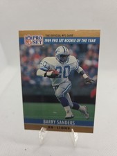 1990 Pro Set - Award Winner Barry Sanders #1 