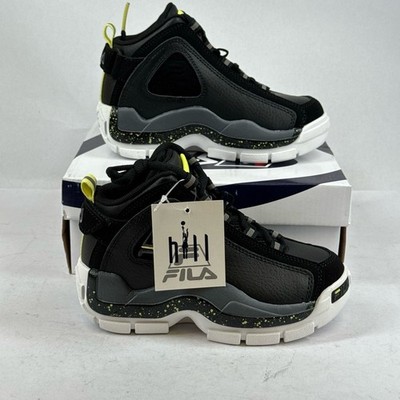 Fila Grant Hill 2 Shoes Kids Size US 12.5 Black High Top Speckled Midsole