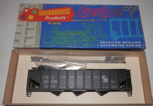 Kit de tolva acanalada Roundhouse HO 40' Chesapeake & Ohio C&O 101050 #1499 | Condition: Used