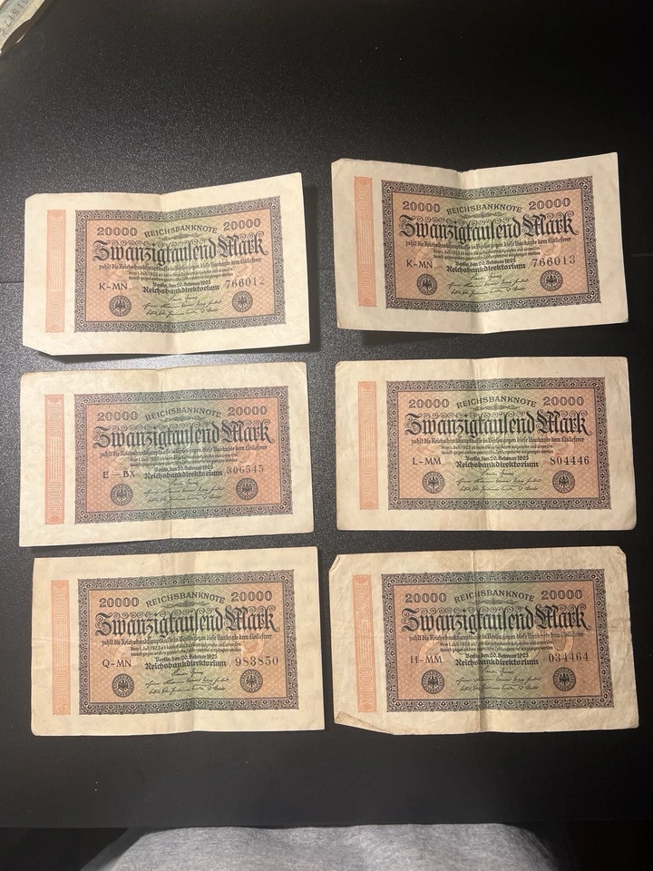 German Currency Lot of 12 - 1923 Hyperinflation Note & Allied Military Currency - Image 3 of 4