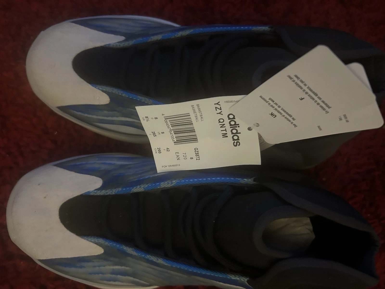 Taglia 8 (UK) Adidas Yeezy Basketball Frozen Blu