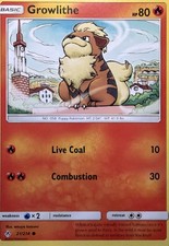 Growlithe Common SM - Unbroken Bonds 21/214 NM