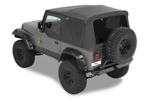 1988-1995 WRANGLER BLACK SOFT TOP + UPPER SKINS & TINTED REAR WINDOWS