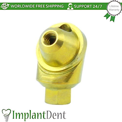 1x Dental Angulated Multi Unit 1.4 Plastic Sleeve Set 60° Int Hex 2.42mm Screw - Picture 3 of 6