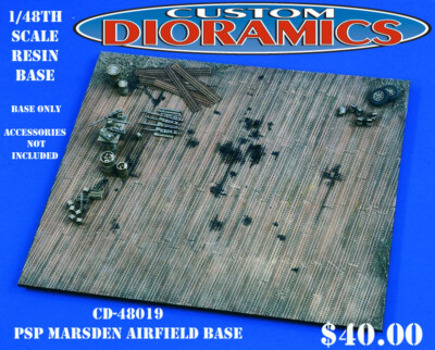 CD-48019 PSP Marsden Airfield Base, 11 1/2 x 10, made of resin