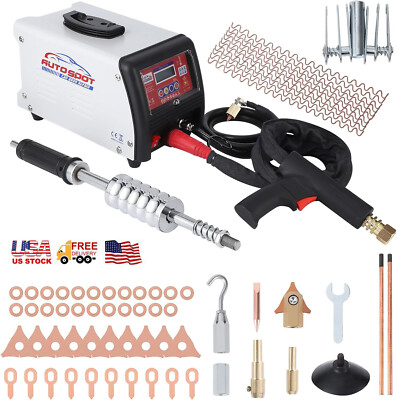 Dent Puller Spot Welder Welding Machine 18KVA Car Body Repair Kit 110V 9 Mode US