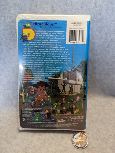 Disney Toy Story VHS Pin Trading Case/Display - Picture 5 of 7