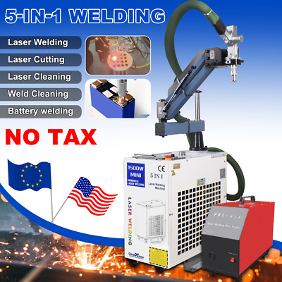 2000W 5 in 1 Battery Welder Fiber Laser Welding Cutting Cleaning Machine 【IN EU】