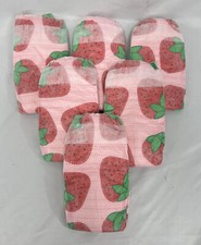 Lot of 6 Honest Company Strawberry Design Diapers, Size 2 12-18lbs Reborn 