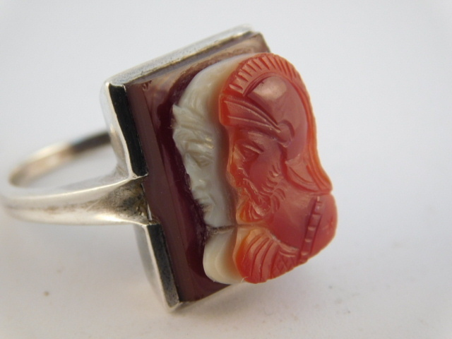 STERLING SILVER RING CENTURION CAESAR KNIGHT SIGN… - image 5