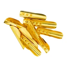 Paracord Planet - 23mm Gold T-bar - Metal Cord End Clasp - 5 Pack Options