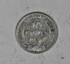 1946 C Newfoundland Canada Silver 10c Low Mintage 38,400