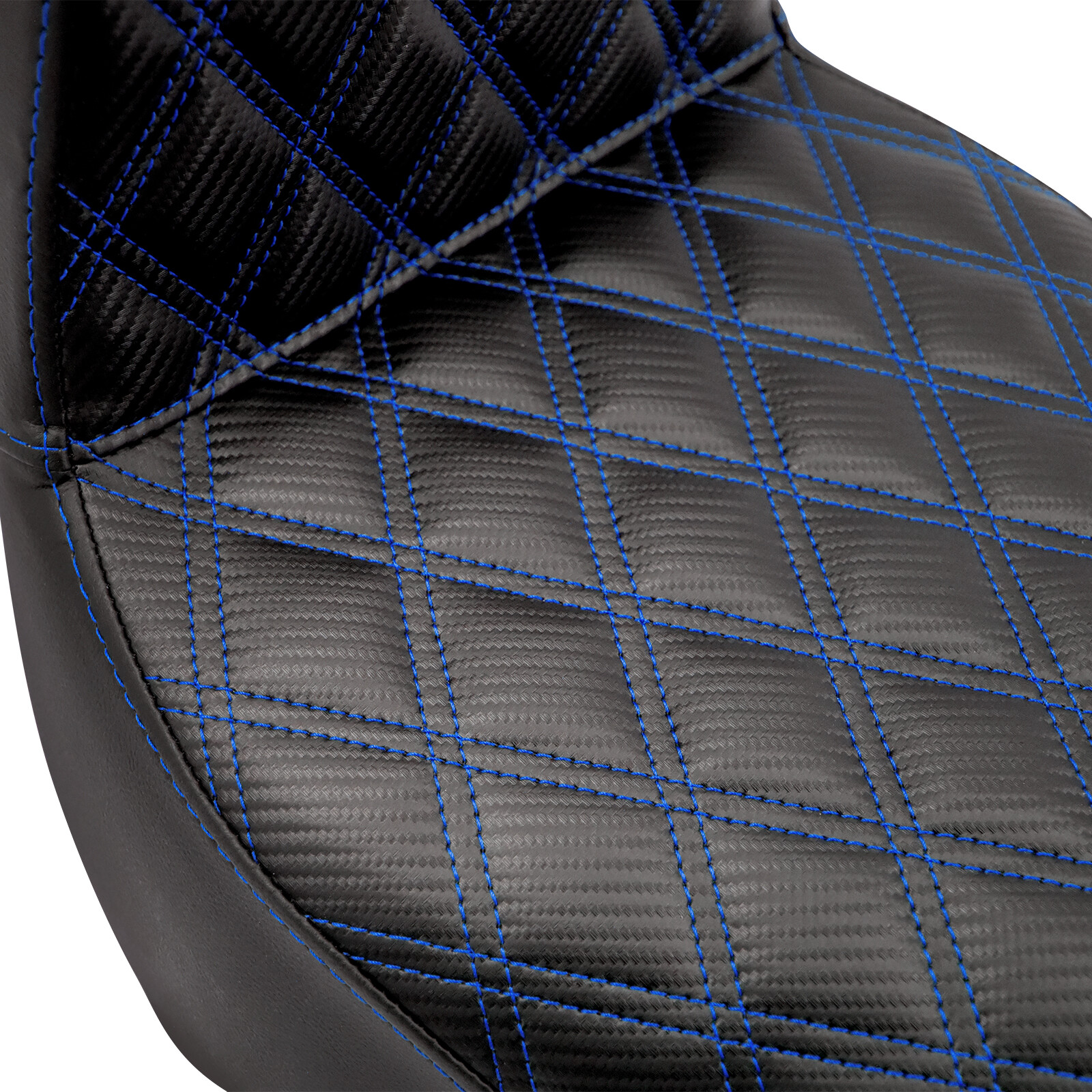 Driver Passenger Seat Blue Stitching For Harley Softail Street Bob Deluxe 18-24