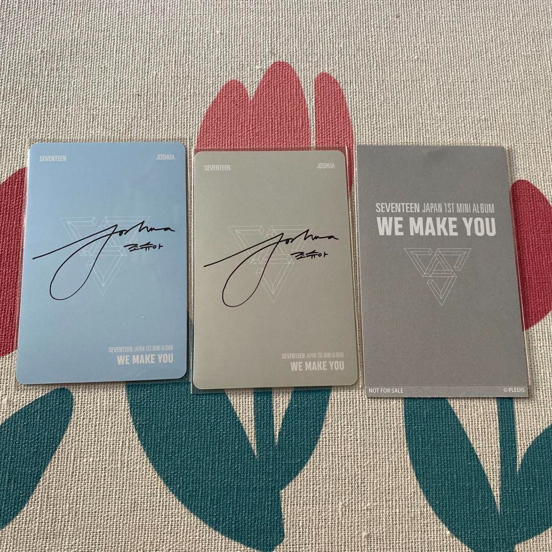 SEVENTEEN Japan 1st mini album we make you Joshua Photocard