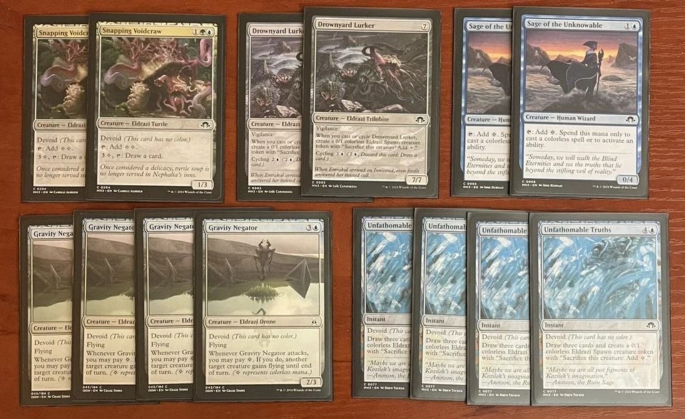 MTG 60 Card Deck ELDRAZI SIMIC SCIONS Custom Deck Sleeved With Box - Image 2 of 4