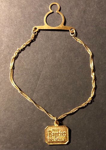 Gold Colored “Baptist Preacher” Tie Chain Christian Gift Pastor FREE SHIPPING - Picture 4 of 9