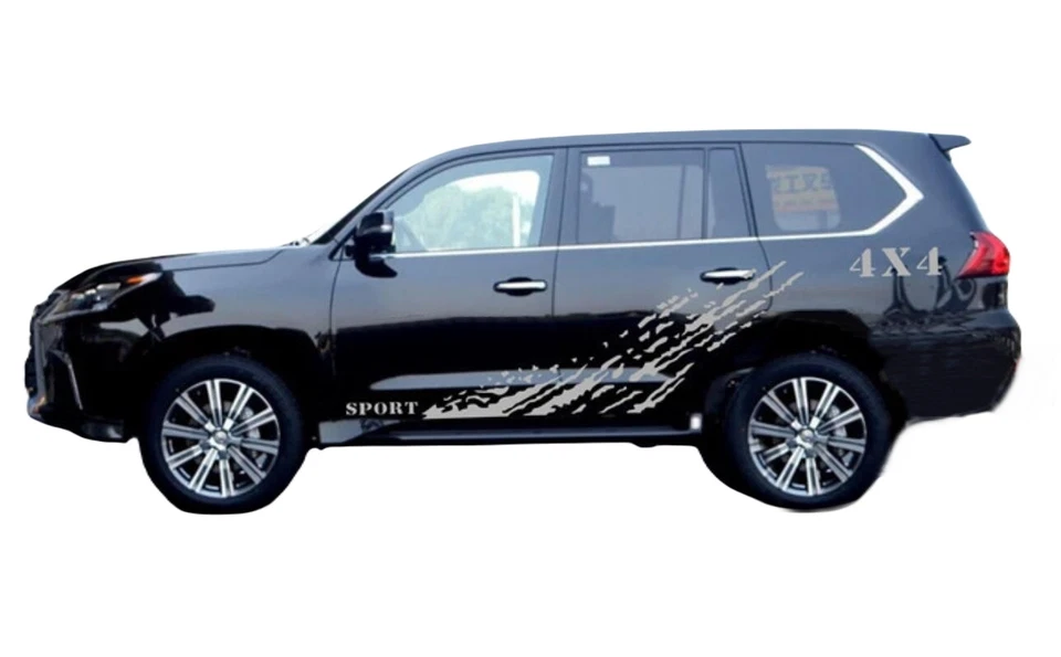 Calcomanías gráficas para puertas laterales Lexus LX570 GX460 4X4 Foto 3 de 4