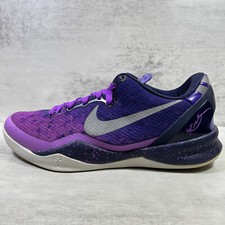 Nike Kobe 8 System Playoff Basketball Shoes - Men's Size 8 - Purple Platinum lot