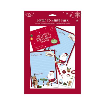Weihnachtsbrief an den Weihnachtsmann Paket - Eurowrap Xmas Weihnachtsmann Kinder 