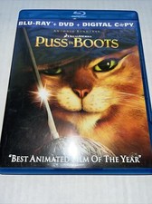 Puss in Boots Two-disc Blu-ray/DVD Combo  Digital Copy DVDs