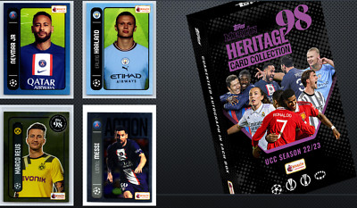 2022-23 TOPPS Merlin 98 Heritage UCC - Karte wählen & Multi-Rabatt