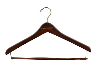 (10) Ralph Lauren Purple Label 17'' x 1'' Wooden Coat Jacket Suit Hangers