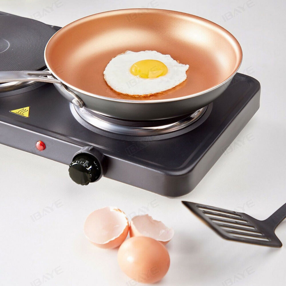 2500W Double Electric Cooker Twin Dual Hot Plate Table Top Heat Hob