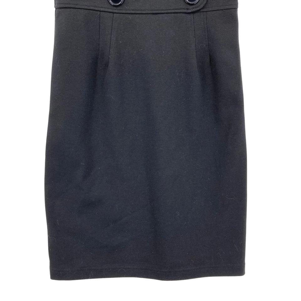 Spense Women's Black Polyester Round Neck Sleeveless Back Zipper Midi Dress Sz 4 - Image 3 of 4