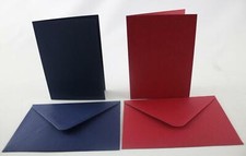 Craft UK Red and blue C6 50 cards and envelopes wedding invitations 4th July