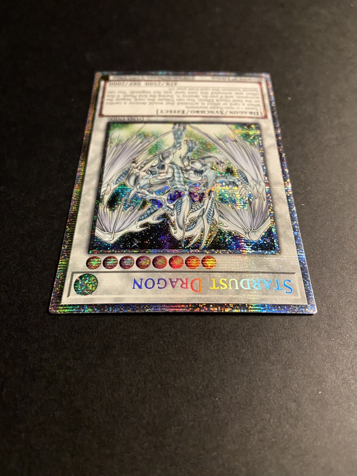 YuGiOh Stardust Dragon DAMAEN100 Starlight Rare 1st Ed Check Descrip. eBay