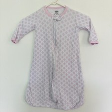 Hudson HB Baby Sleep Sack Pink and White Diamonds 3-9 Months Girl Sleeves